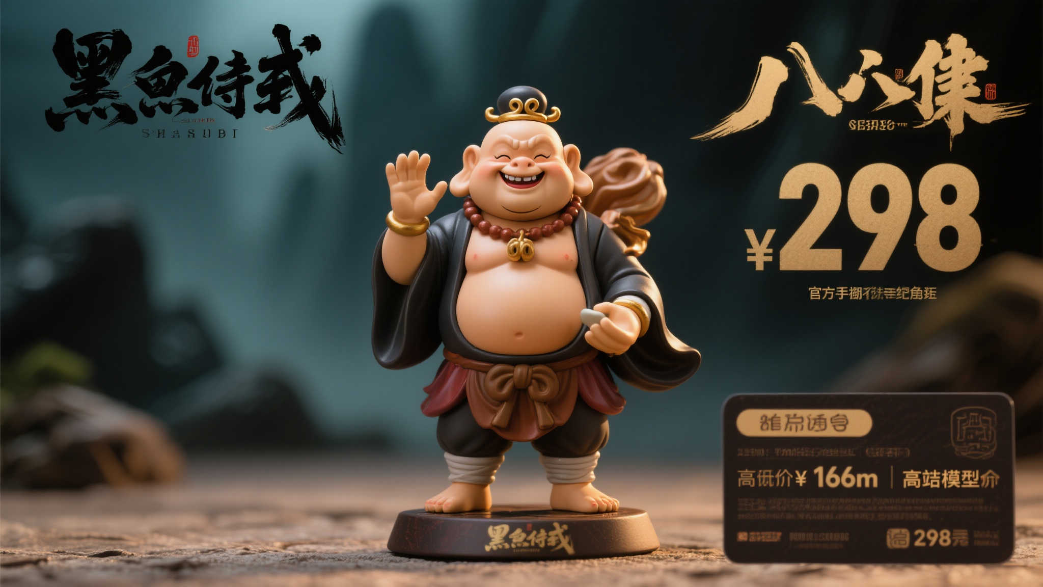 《黑神话》八戒1／12比例人偶震撼登场：仅298元，明晚开启预订！